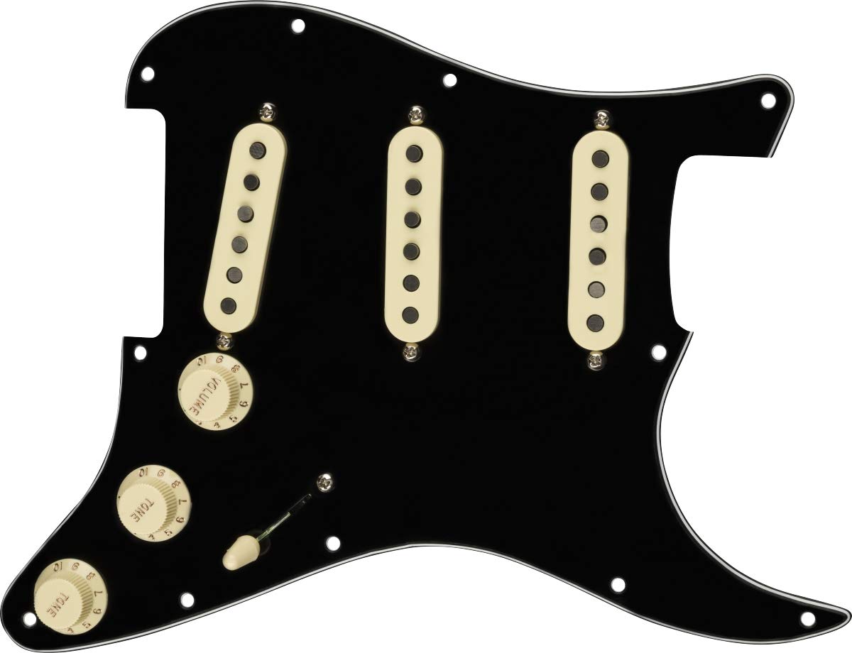 Fender Tex Mex Prewired Stratocaster Pickguard - 3-Ply Black